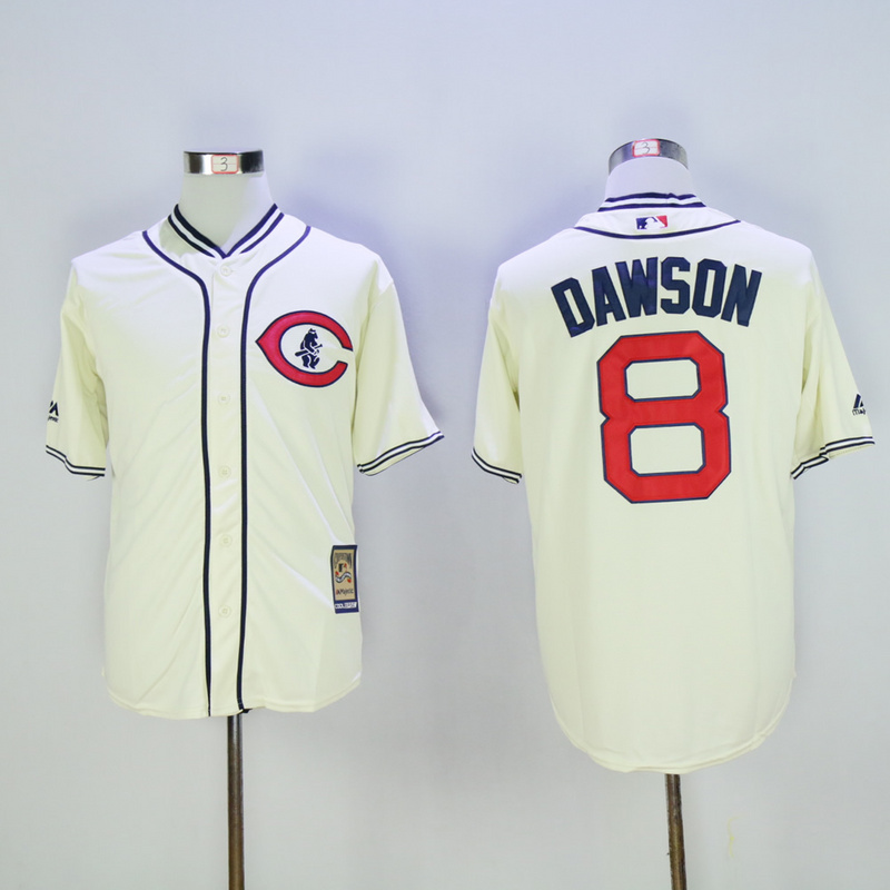 Men Chicago Cubs #8 Dawson Cream Throwback 1929 MLB Jerseys->chicago cubs->MLB Jersey